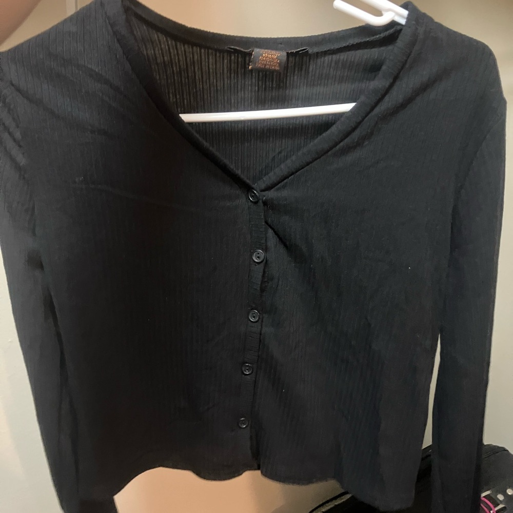 Black cardigan